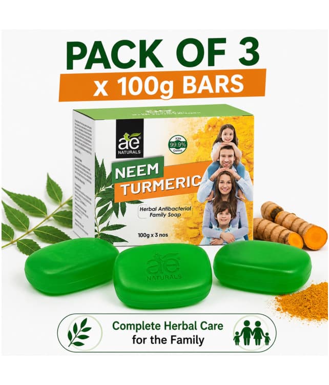 Neem & Turmeric Soap 100g Pack of 3