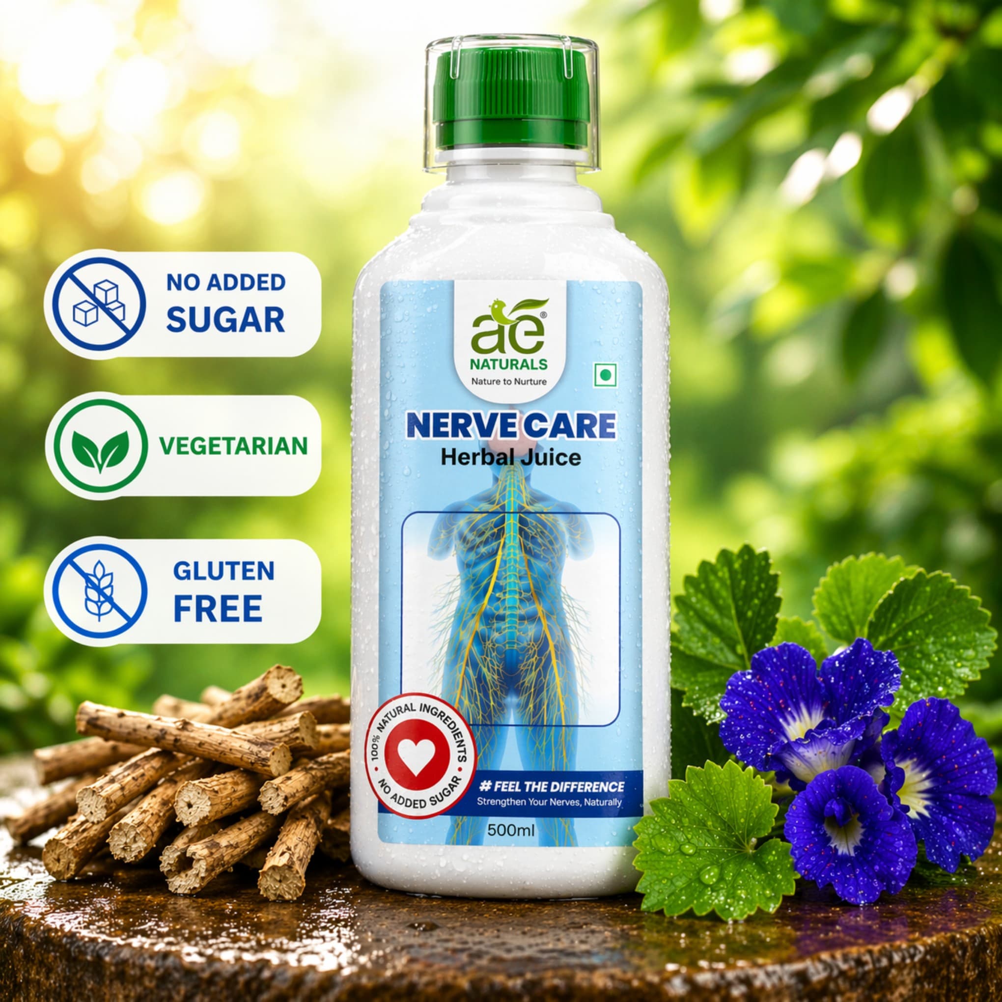 AE Naturals Nerve Care Herbal Juice 500ml thumbnail 5