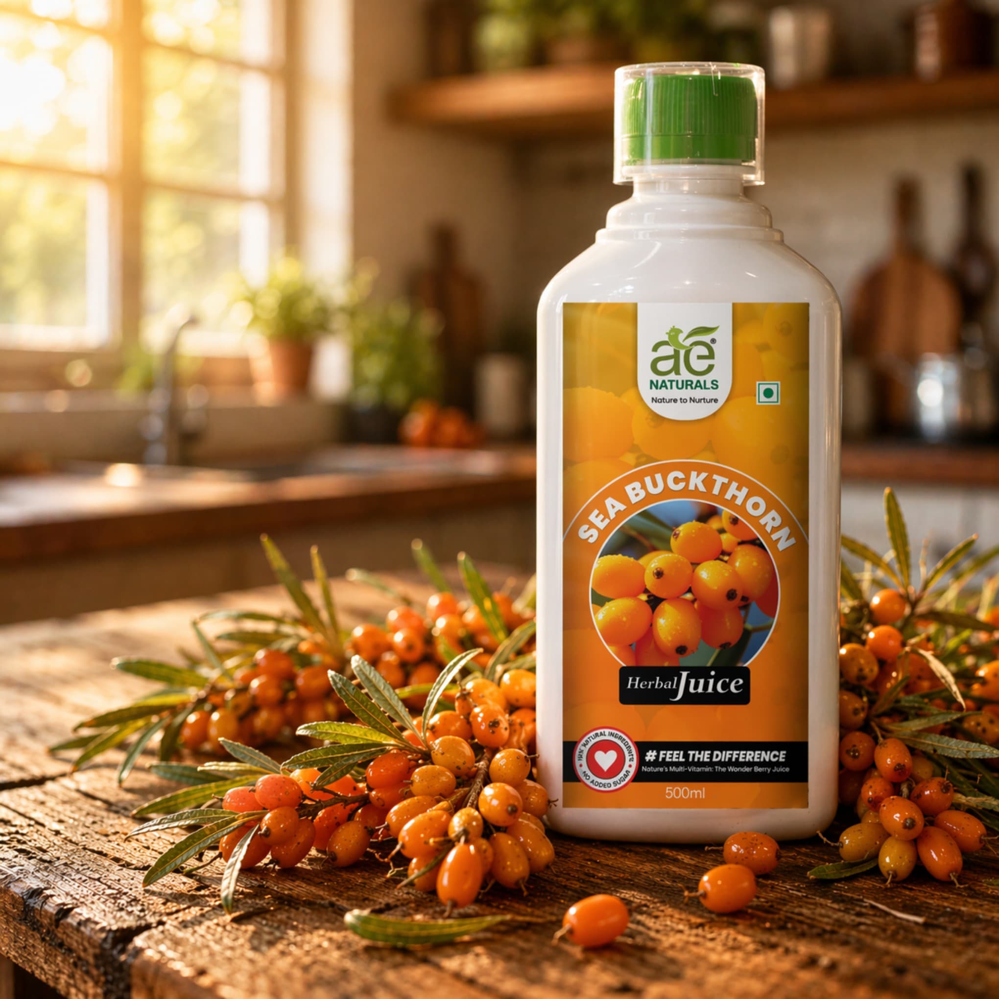 AE Naturals Sea Buckthorn Herbal Juice 500ml thumbnail 2
