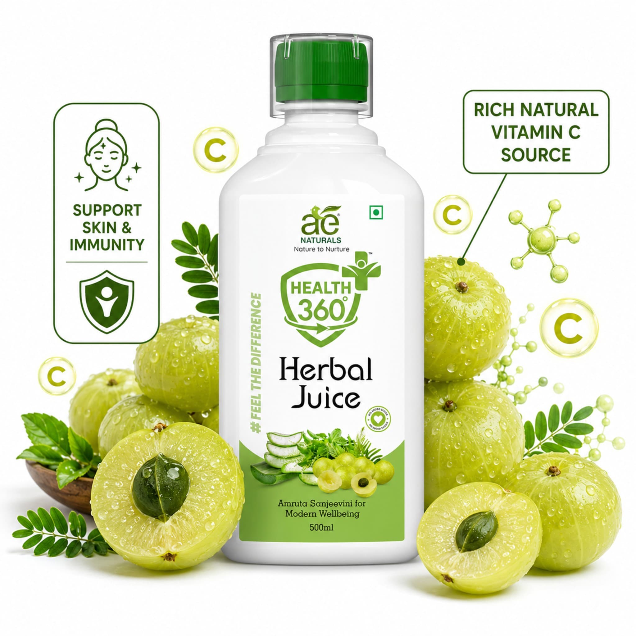 AE Naturals Health 360 Herbal Juice – 500ml thumbnail 6