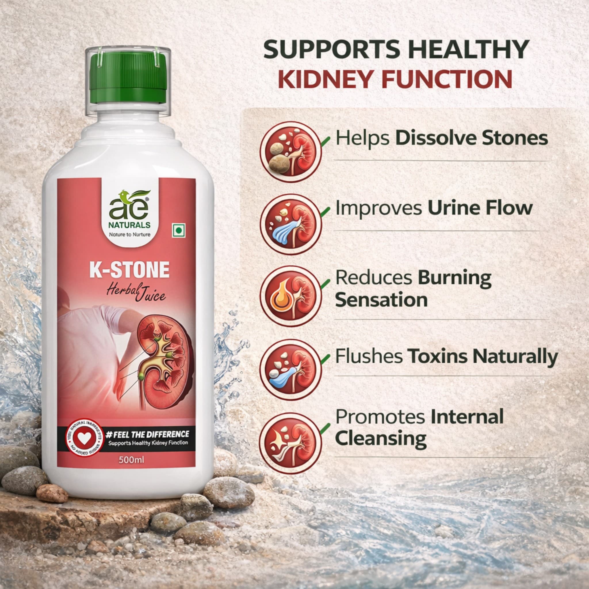 AE Naturals K-Stone Herbal Juice 500ml thumbnail 3