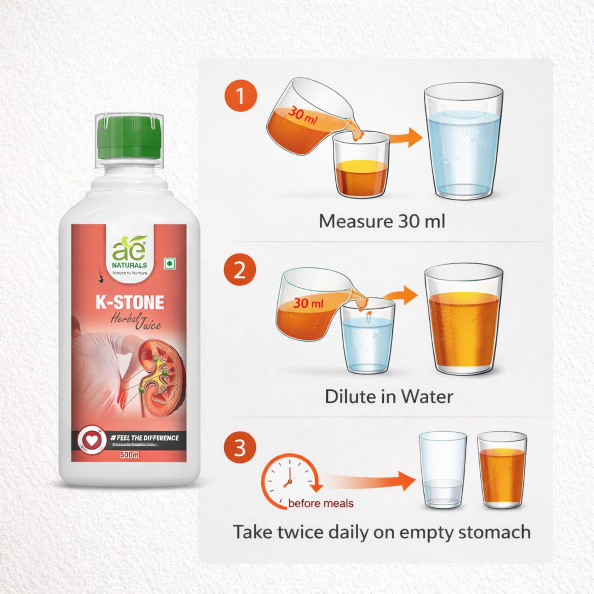 AE Naturals K-Stone Herbal Juice 500ml thumbnail 5