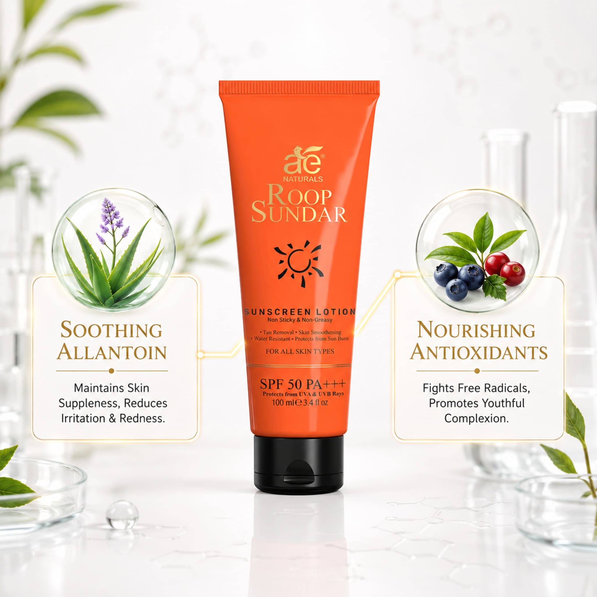Roop Sundar Sunscreen Lotion SPF 50+ 100ml thumbnail 5