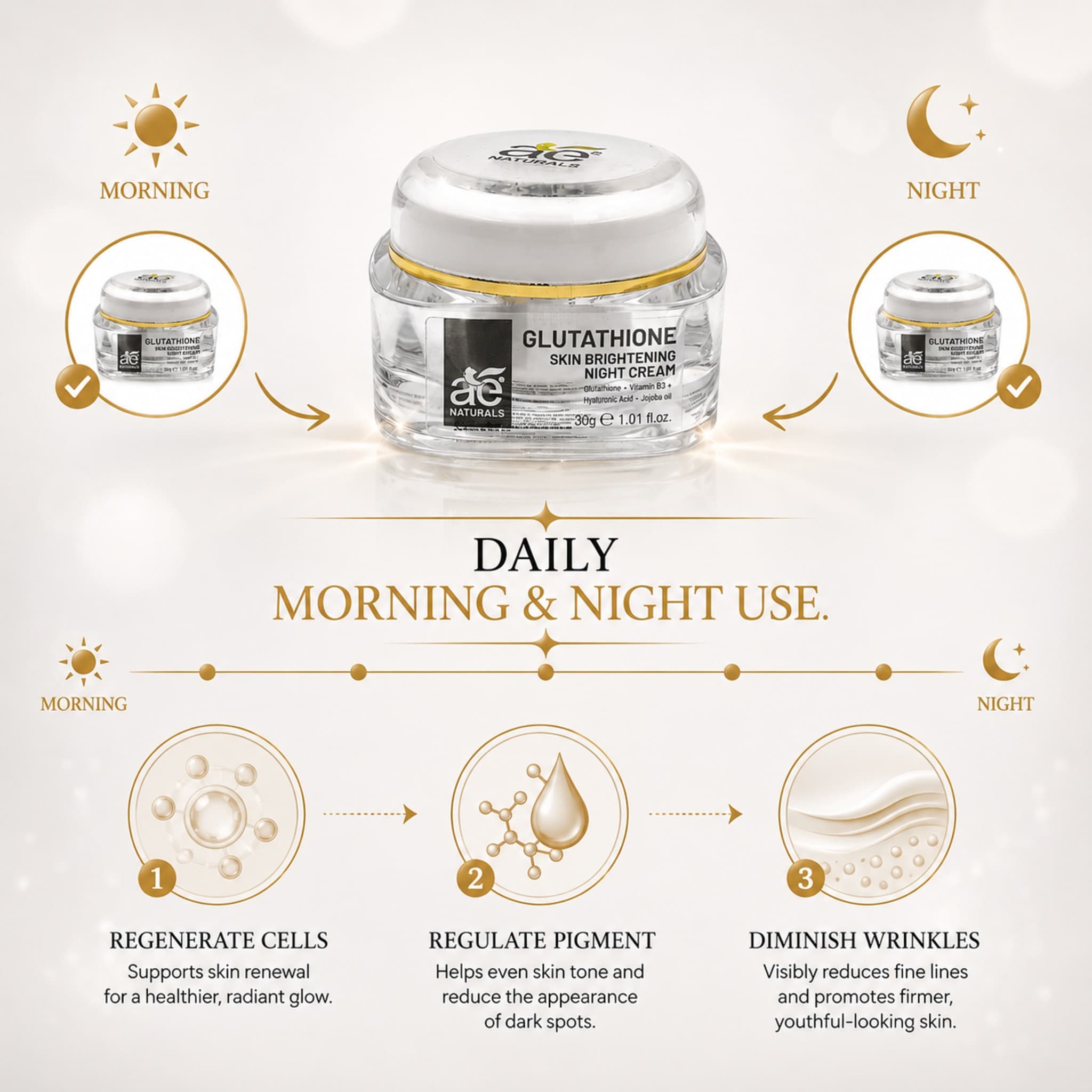 Glutathione Skin Brightening Cream 30g thumbnail 4