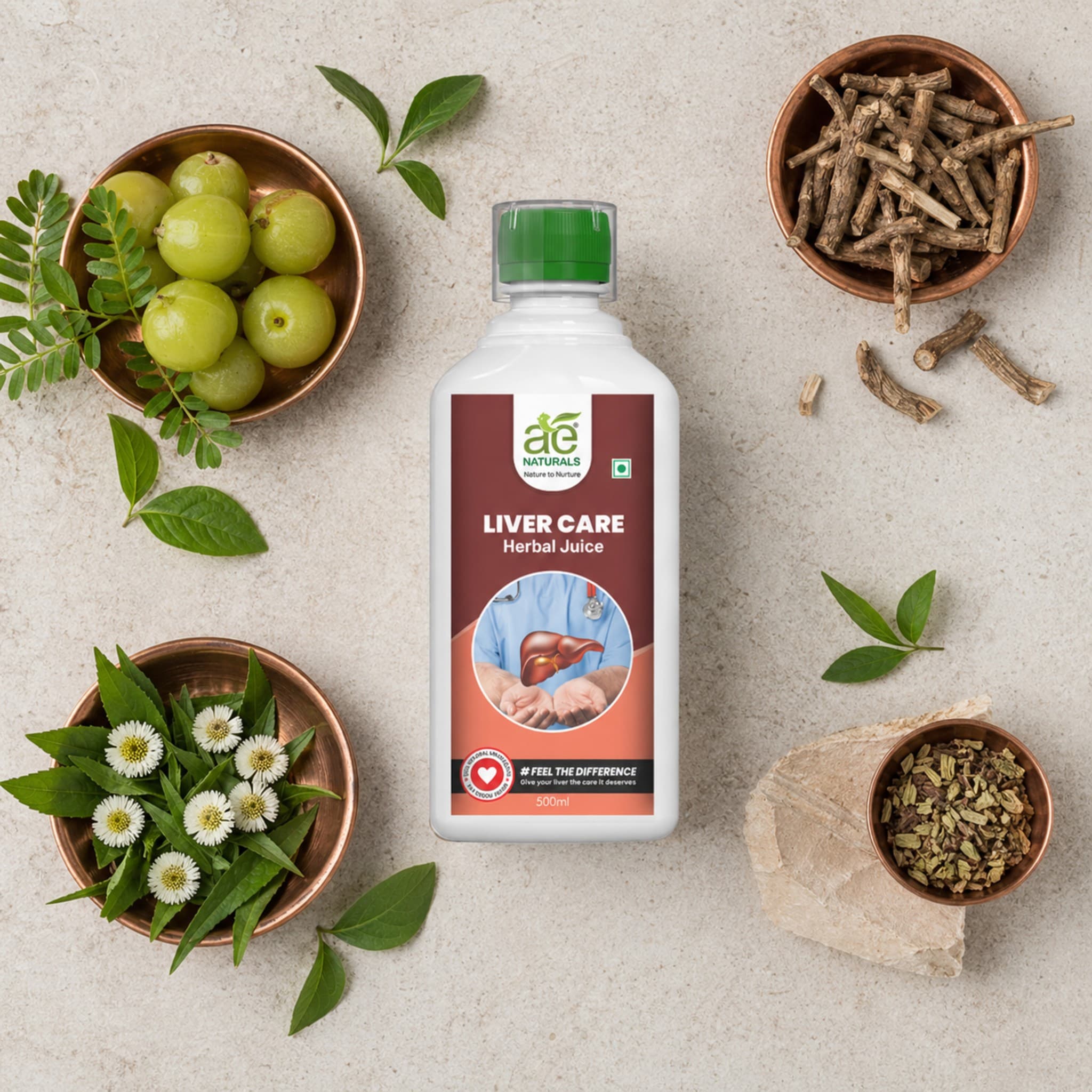 AE Naturals Liver Care Herbal Juice 500ml thumbnail 2