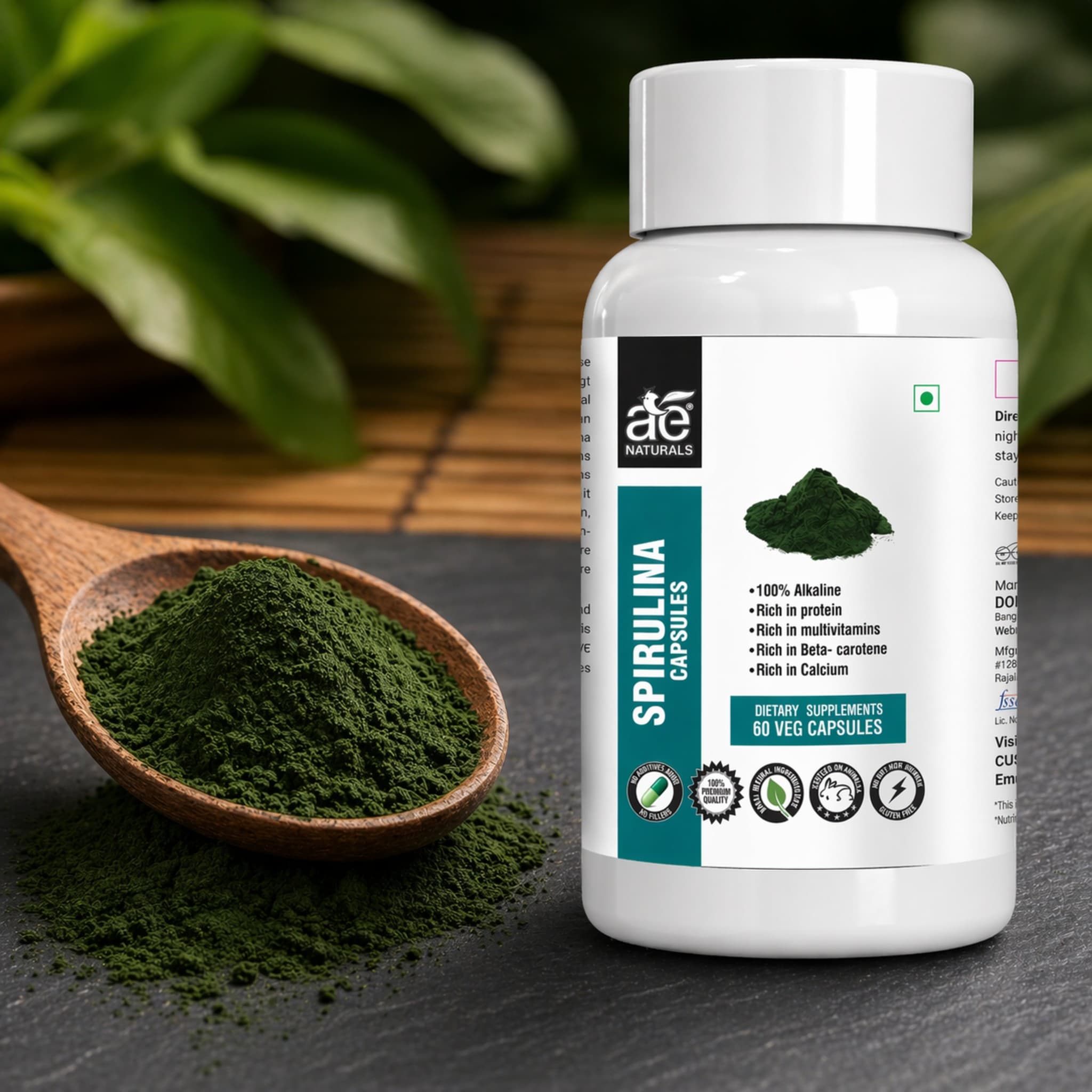 Spirulina Capsules 60 Caps thumbnail 6