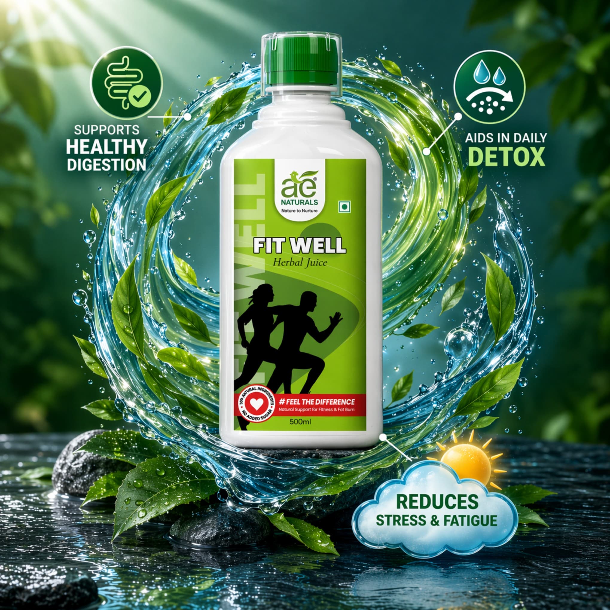 AE Naturals Fitwell Herbal Juice 500ml thumbnail 5
