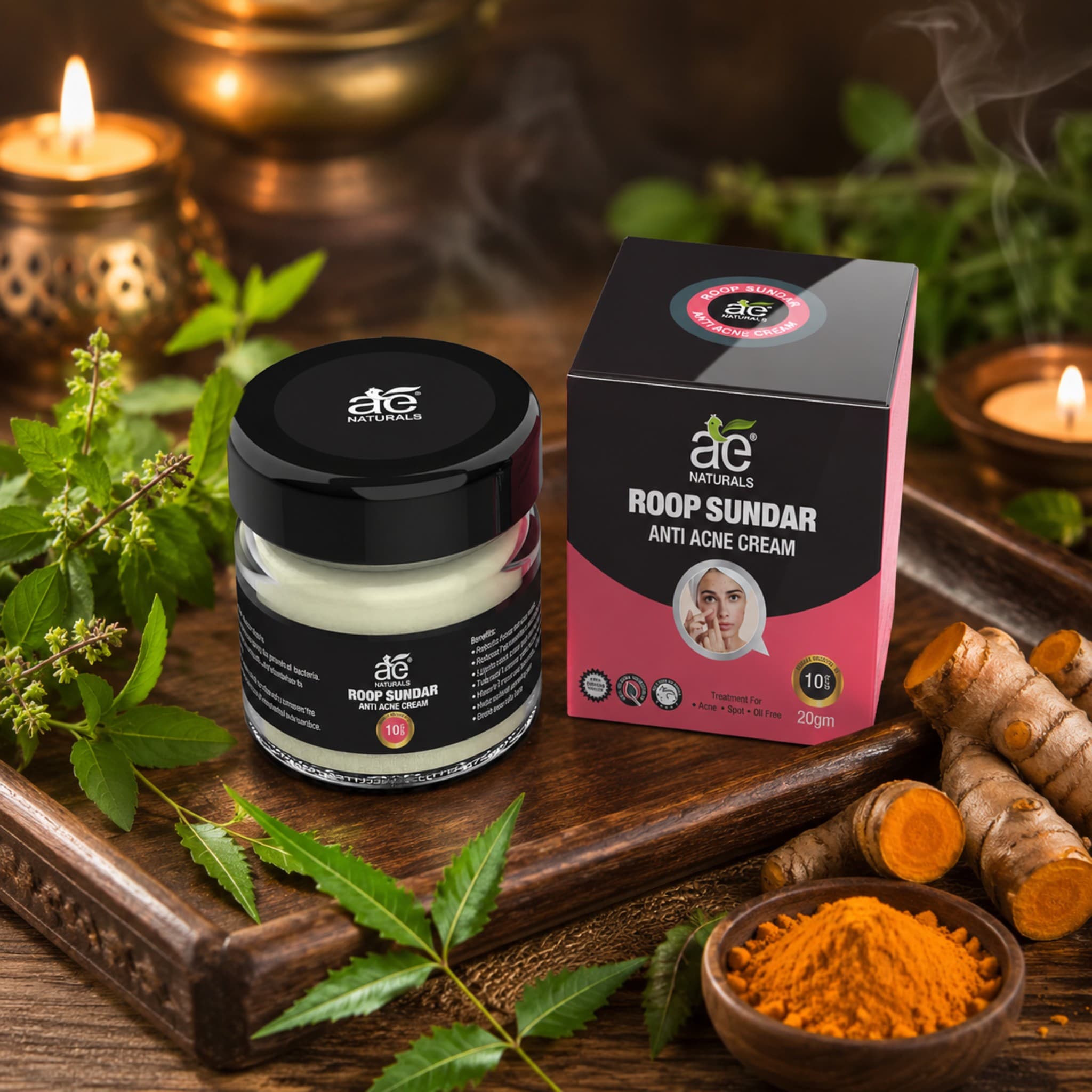 Roop Sundar Anti Acne Cream with Turmeric 20g thumbnail 6