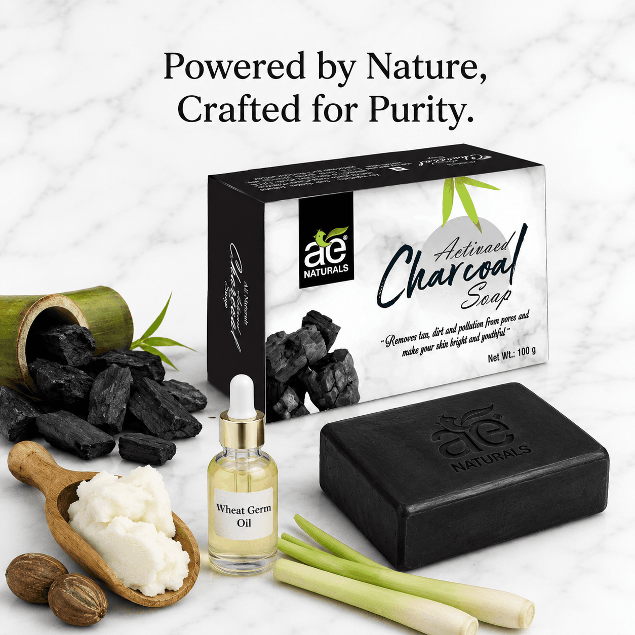 Activated Charcoal soap 100g thumbnail 2