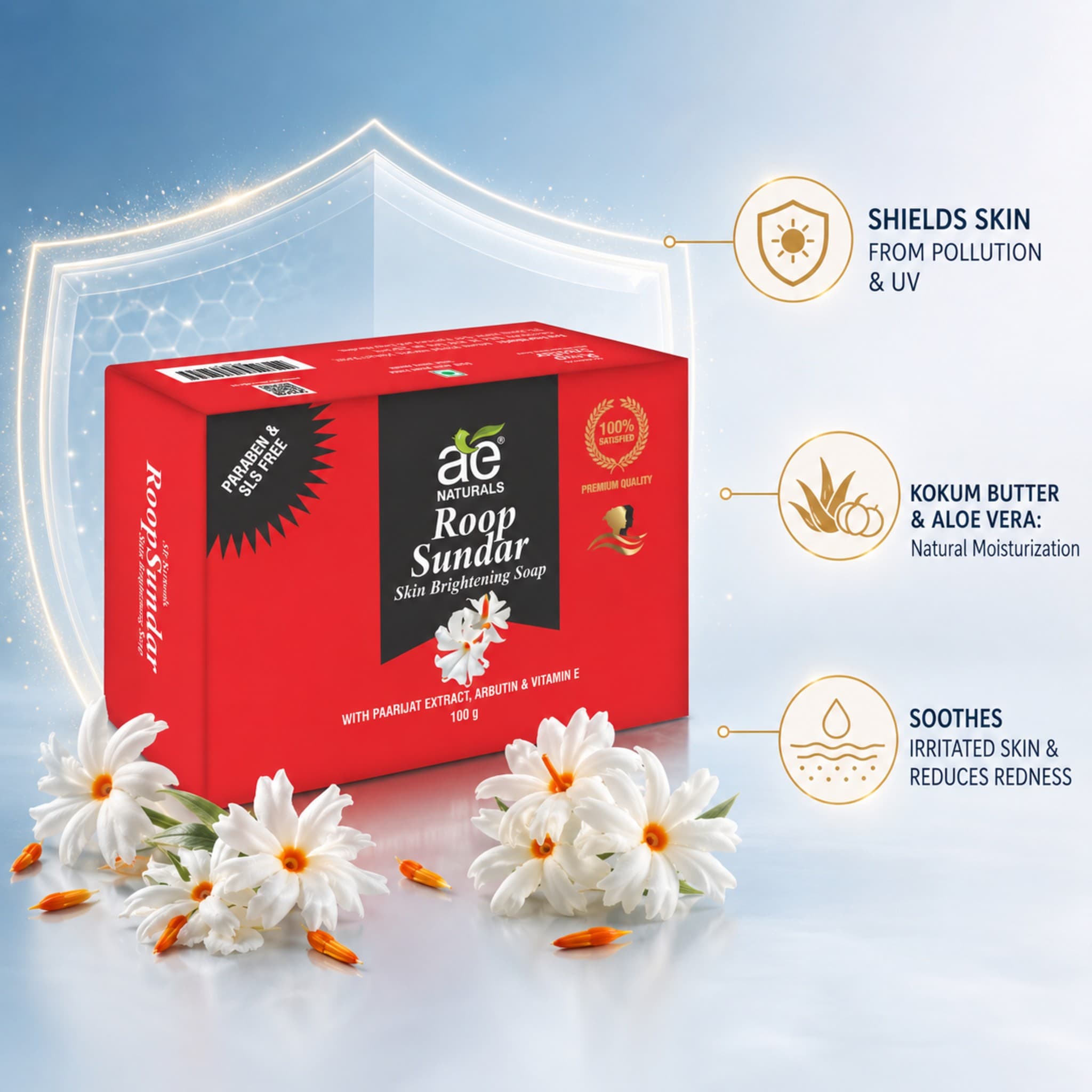 Roop Sundar Soap with Parijaat Extract 100g thumbnail 5
