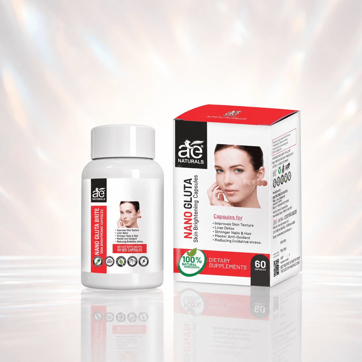 Nano Gluta Skin brightening Capsules 60 Caps